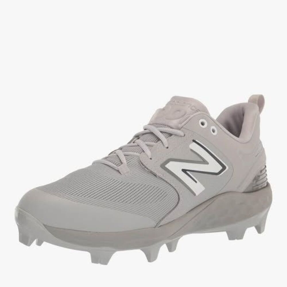 New Balance Men's Fresh Foam 3000 V6 Molded Baseball Shoes Gray Size 16